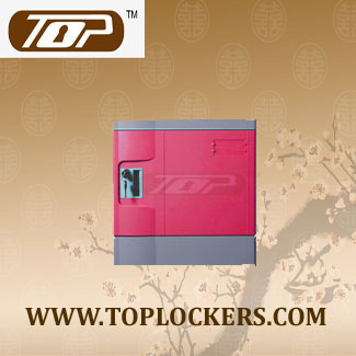 Six Tier School Lockers ABS Plastic, Pink Color